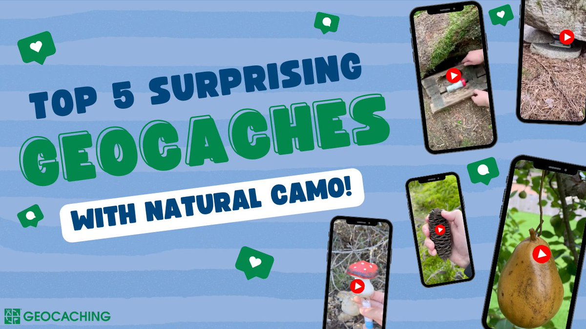 We compiled the top 5 #geocaching Shorts featuring natural camo geocaches that will surprise you from the Geocaching #YouTube channel! 🌳 bit.ly/3wczXis 🌳 These videos are among the best, and believe us when we say you won’t want to miss a second! #geocache