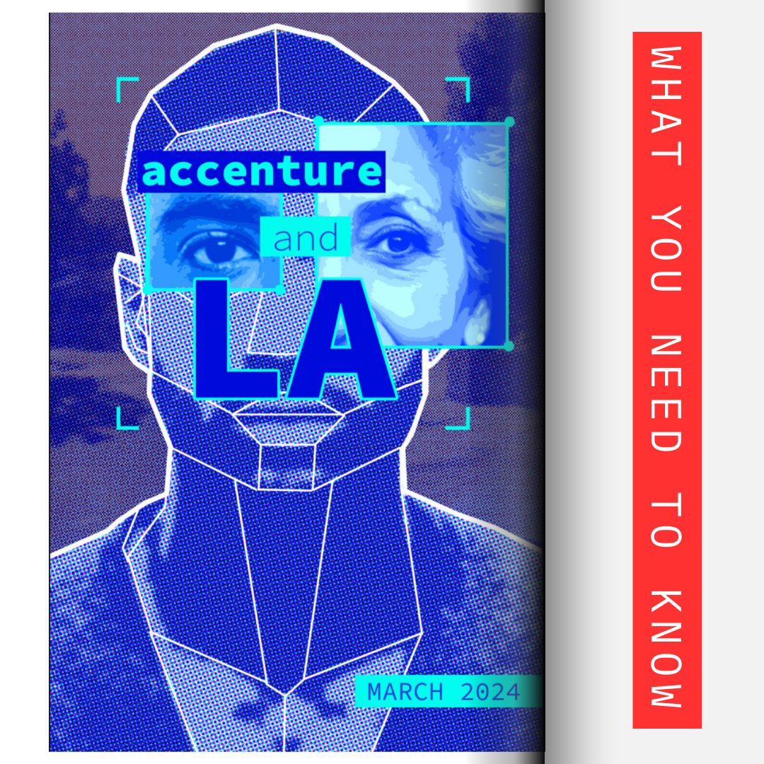 The @Stoplapdspying coalition just dropped some 🔥🔥🔥 analysis about the harms of LA County’s illegal contract with surveillance giant Accenture to design the future of LA pretrial.

Five biggest takeaways below:

#ExposeAccenture

(1/8)