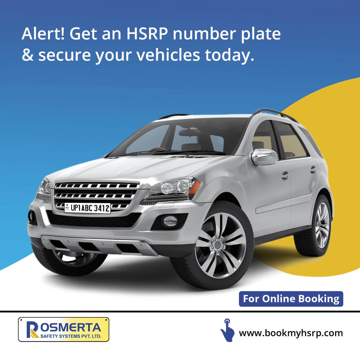 In a fast-paced world, safeguarding our vehicles is vital. With HSRP, we don't offer just a product; we provide peace of mind. Protect your vehicle, affirm its ownership, and fortify it against threats.

#highsecuritynumberplates #bookonline