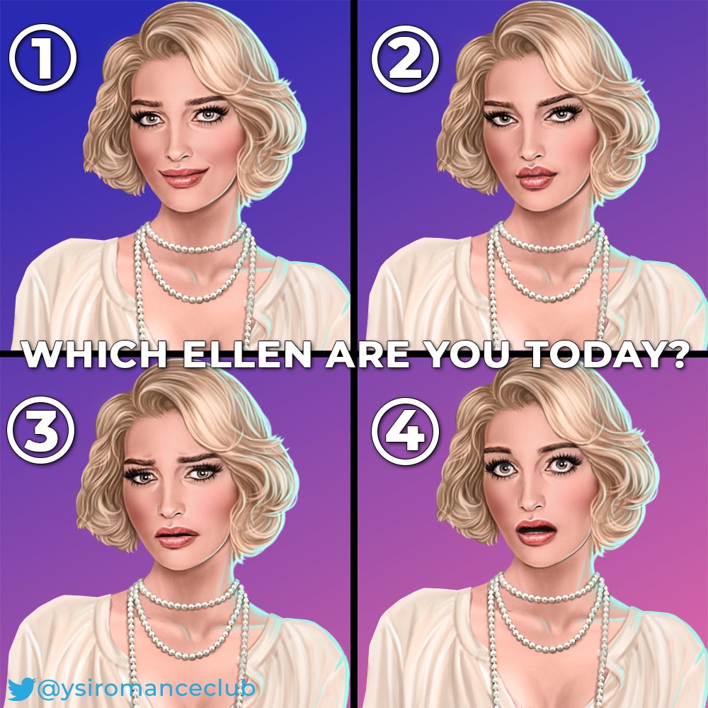 Which Ellen are you today? 🎬 Tell me in the comments!

Download #RomanceClub now and play My Hollywood Story: linktr.ee/ysiromanceclub

#interactivefiction #mobilegaming #pcgaming