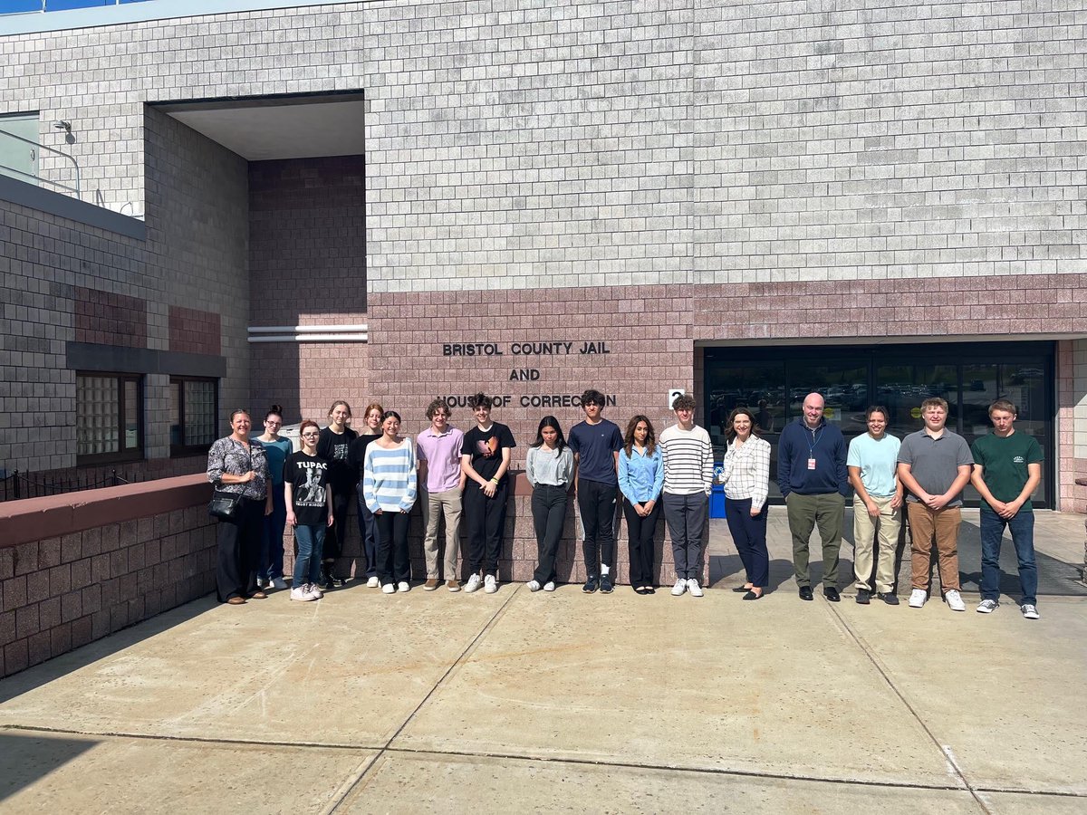 Check out this pic from our Criminal Justice CTE pathway! This past Thursday our students were provided the opportunity to visit the Bristol County House of Corrections in Dartmouth, MA. Parriot Feedback: Great place for a visit… but not for a long term stay! #PatriotPride 🇺🇸