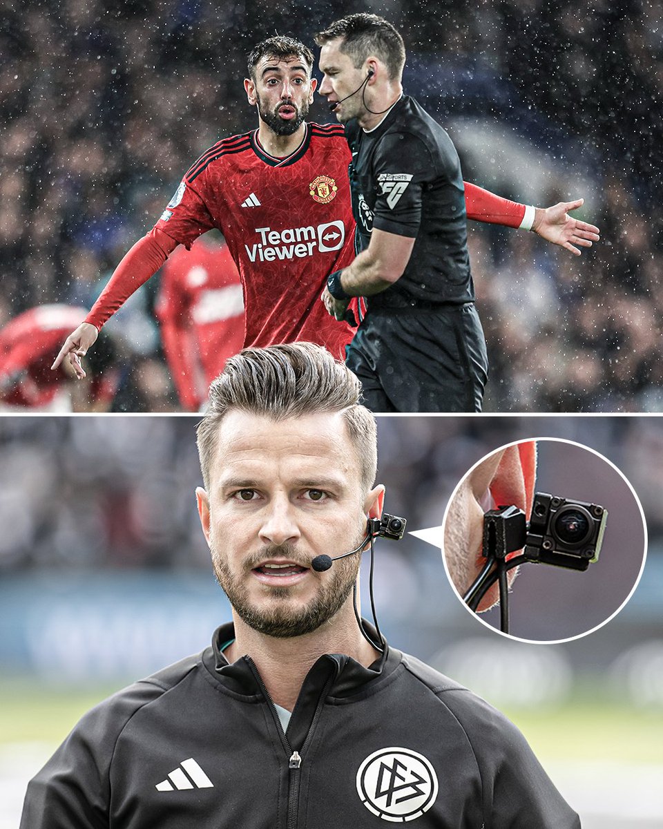 Premier League referee Jarred Gillet will wear the first 'RefCam' used in the league during Crystal Palace vs. Man United 📹

The head-mounted device will provide the referee's point of view on how decisions are made and how he interacts with players 👀