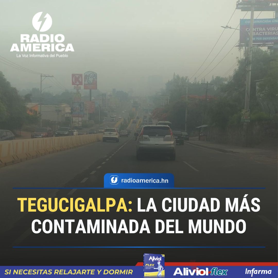Tegucigalpa alcanzó el primer lugar como la ciudad más contaminada del mundo.
Según el sitio IQAir, la calidad de aire que respiran los capitalinos para este lunes 6 de mayo, es 'muy perjudicial'.

#AméricaNoticias #RadioAmérica
