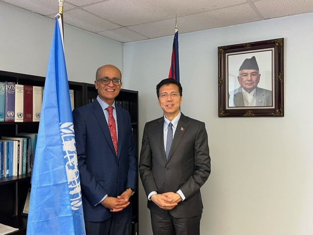.@UN - Delighted to meet with @LokThapa2071, PR, #Nepal and Chair of #LDC group @UN and exchange views on @UNTechBank role in leveraging #STI to deliver results for #LDCs. TY @LokThapa2071 for ur continued strong spprt to @UNTechBank