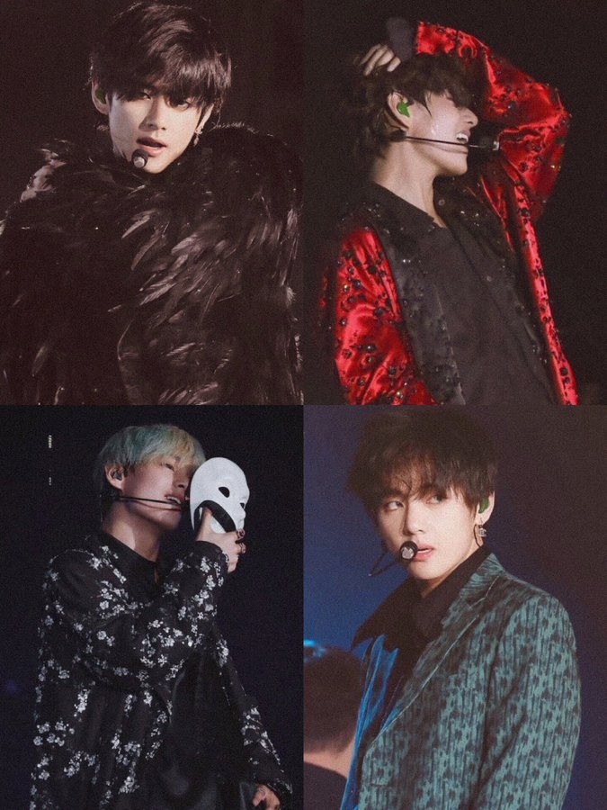all outfits taehyung worn for singularity performances are TOP TIER