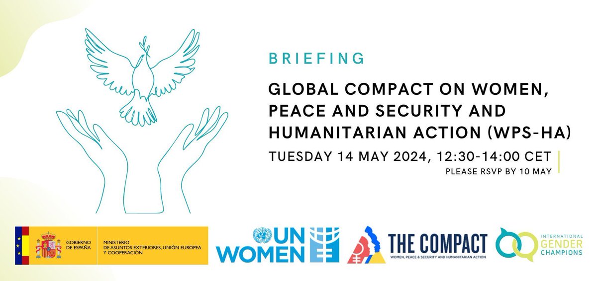 Curious to learn more about how your organisation can advance the Women, Peace and Security Agenda? Join next week's briefing of the @WPSHACompact, organised in partnership with @UN_Women and @MisionGinebra! 👉Register here: buff.ly/4bnfdTW #INTGenderChampions