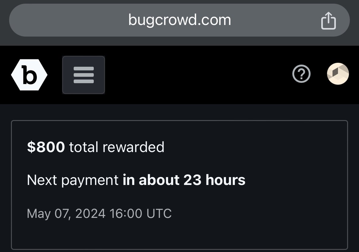 I earned $800 for my submission on @bugcrowd bugcrowd.com/yash___hackz #ItTakesACrowd #BugBounty #kongsec Bug: IDOR leads to delete the anyuser. Thanks to @ADITYASHENDE17 for always supporting me.