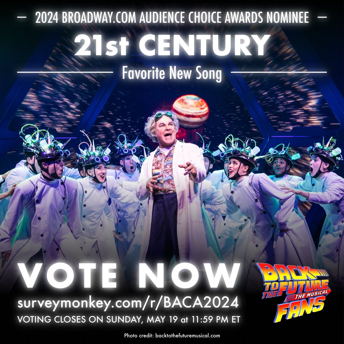 VOTE for 21st CENTURY to win in the 2024 @broadwaycom Audience Choice Awards for…

⚡️ Favorite New Song

🗳 surveymonkey.com/r/BACA2024