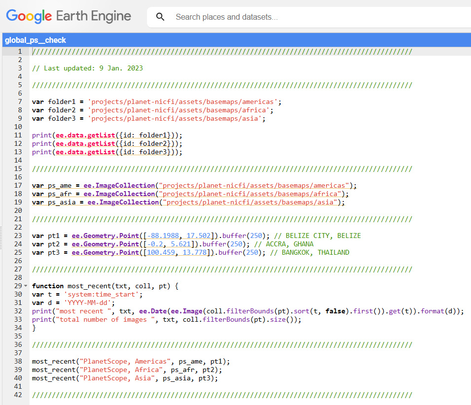 📢 #NuevosDatosSIG: Los mosaicos 🛰️ del
@NICFISatData de abril 2024 para las #Americas, #Africa, y #Asia fueron publicados ayer en #EarthEngine y para descargar desde planet.com/basemaps/.
🔗code.earthengine.google.com/92ab9a8f653a0d…
x.com/BzGEO/status/1…