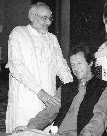 Imran Khan with Narendra Modi. 

Connect dots....