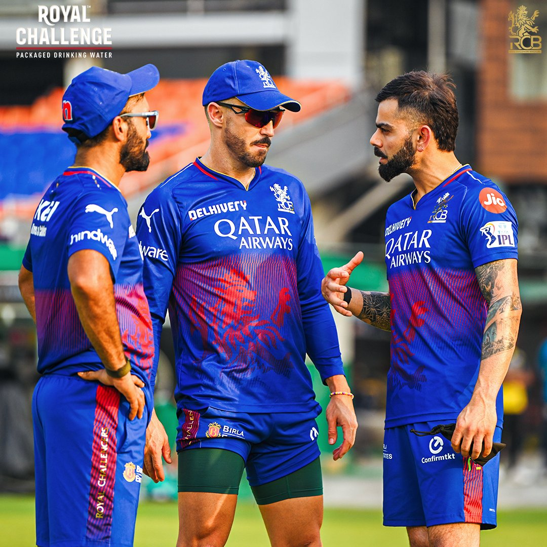 Royal Challenge Packaged Drinking Water Moment of the Day 📸 DVD in strategy mode! 🔥 #PlayBold #ನಮ್ಮRCB #IPL2024 #Choosebold