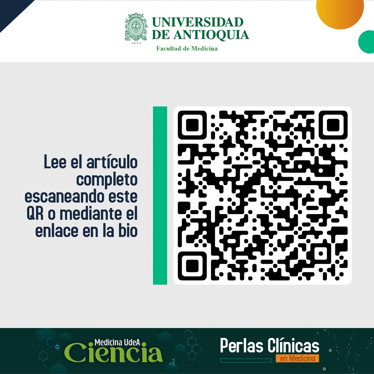 #PerlasClínicasUdeA | Enfoque del paciente con delirium en el servicio de hospitalización🏨 Por: Ana María Roldán Ospina, Cristina Zuleta Ariza 🔗 Ingresa a leer el artículo en el siguiente link: perlasclinicas.medicinaudea.co/enfoque-del-pa…👈