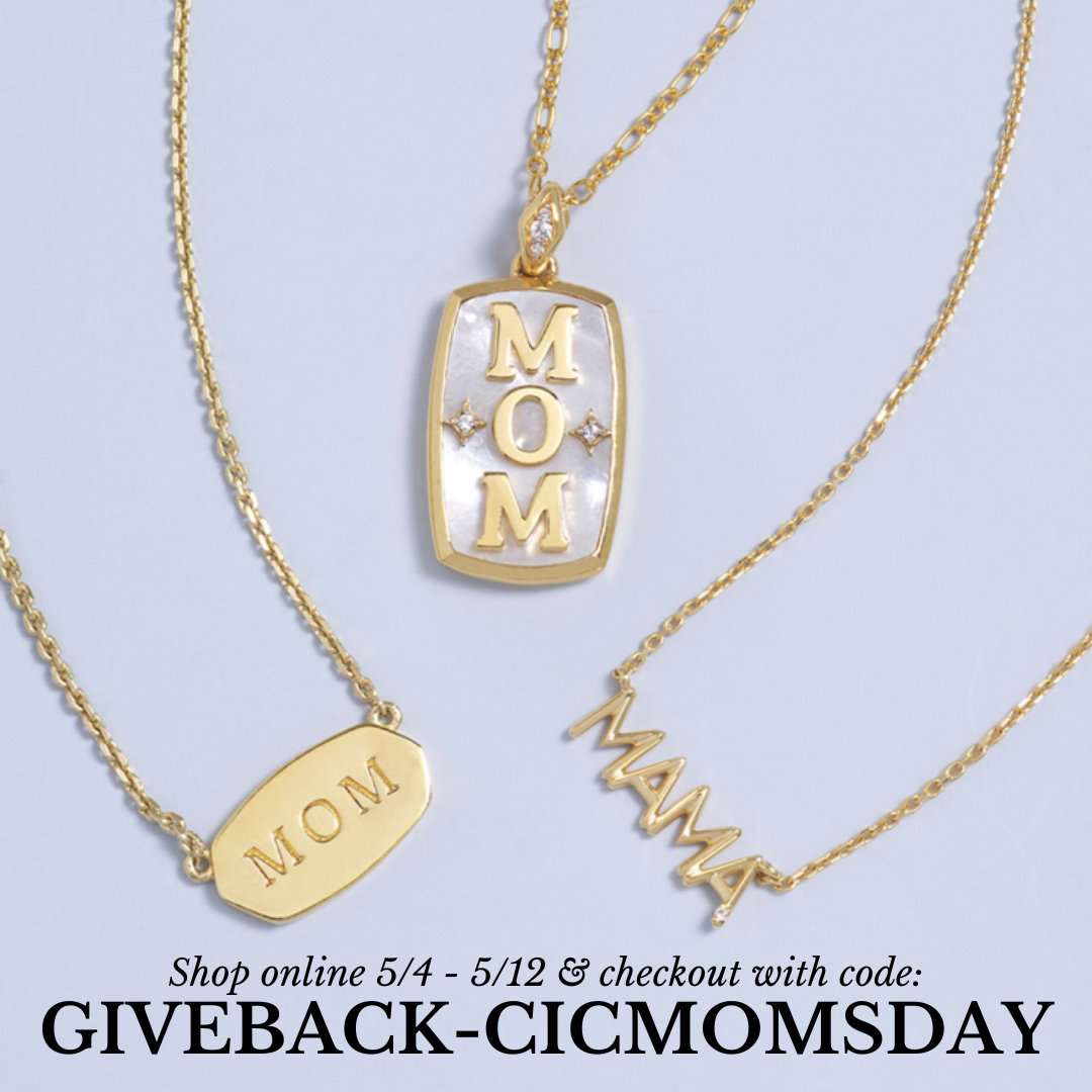 Still shopping for #MothersDay? Get a gift that gives more. Shop online with @KendraScott now through Sunday with code GIVEBACK-CICMOMSDAY and 20% of your purchase goes to Children in Conflict. kendrascott.com