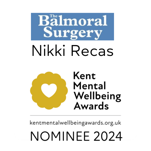Congratulations to Nikki Recas and #BalmoralSurgery on being nominated for the 2024 Kent Mental Wellbeing Awards! The awards celebrate kindness and compassion, wellbeing and mental health initiatives. Submit your nomination at kentmentalwellbeingawards.org.uk