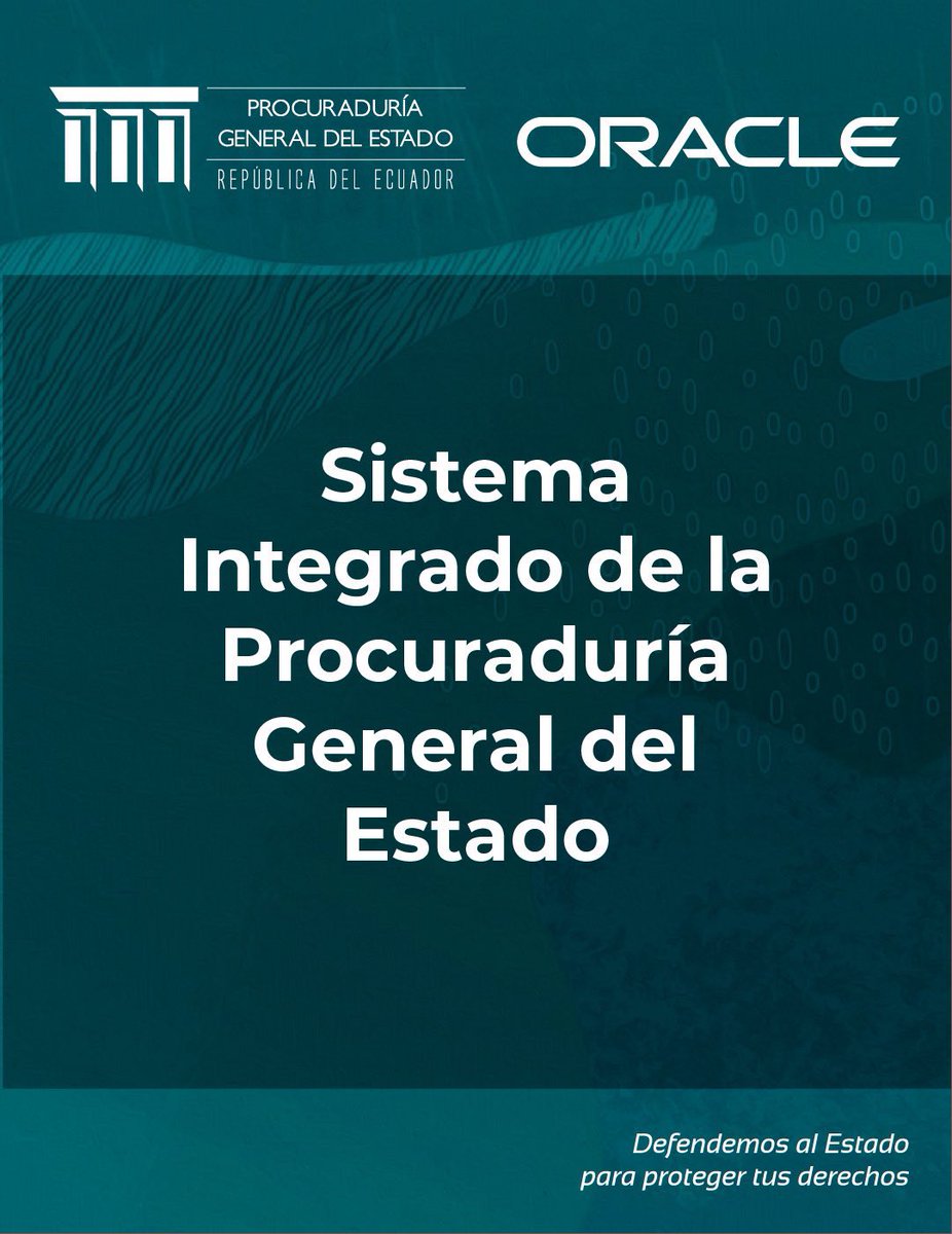 #InnovaciónTecnológica PGE 🇪🇨| La Procuraduría General del Estado es la entidad pionera del sector público en innovación tecnológica. Agradecemos a @OracleLatam por contar nuestra experiencia en sus canales oficiales. ➡️ bit.ly/3Utieew