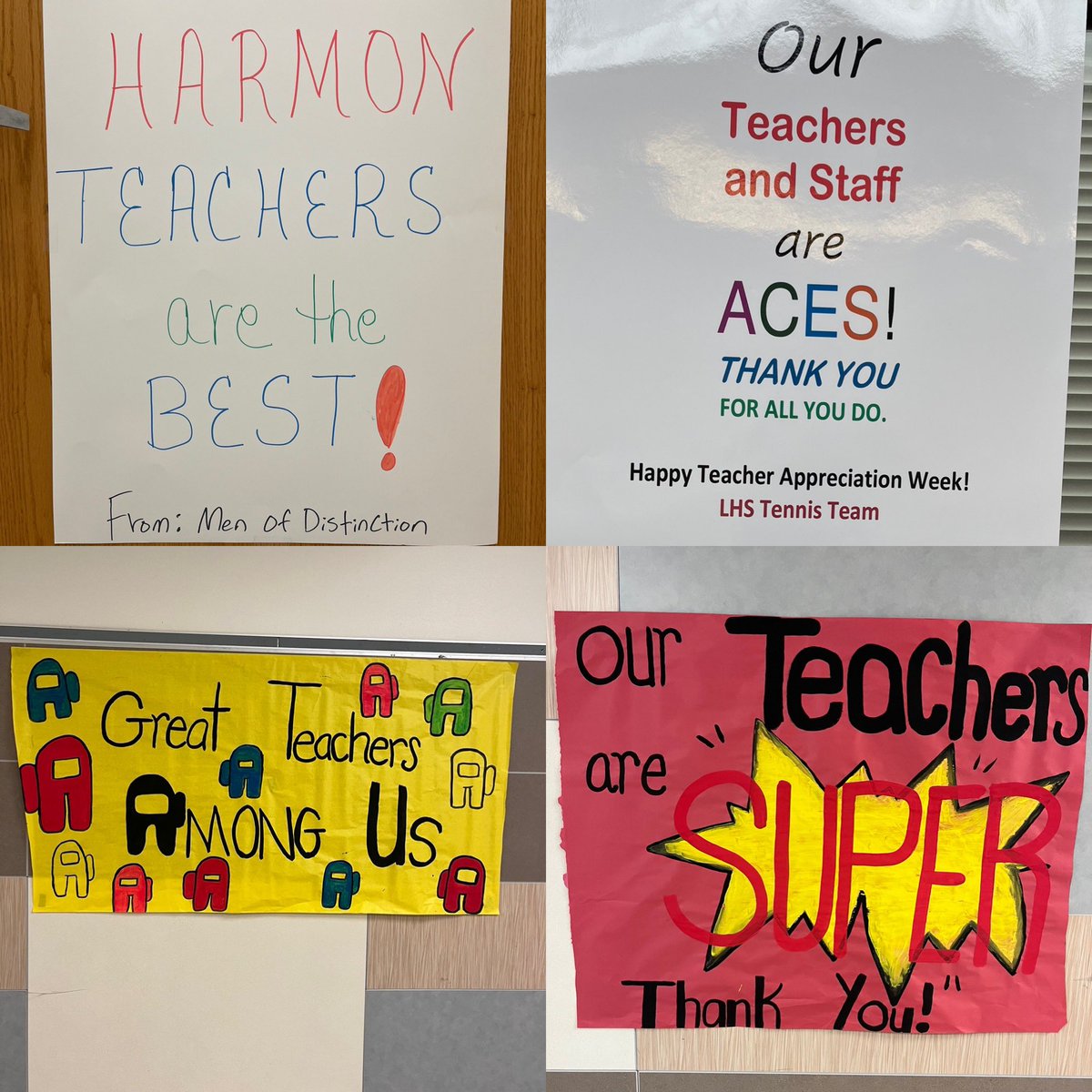 We’re kicking off #TeacherAppreciateWeek right with snacks all day and some signage around campus that expresses our gratitude for the important work our teachers do each and every day! #FarmerPride