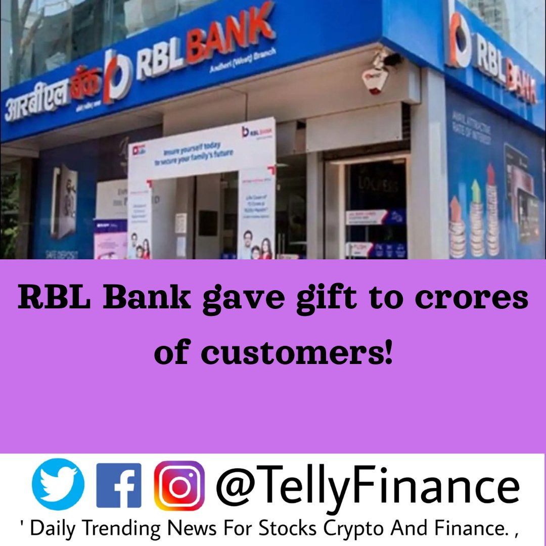 RBL Bank gave gift to crores of customers! #RBLBank #FD #multibagger #fixeddeposit #tellyfinance #tellyfinanceindia #tellyfinancenews @TellyFinance