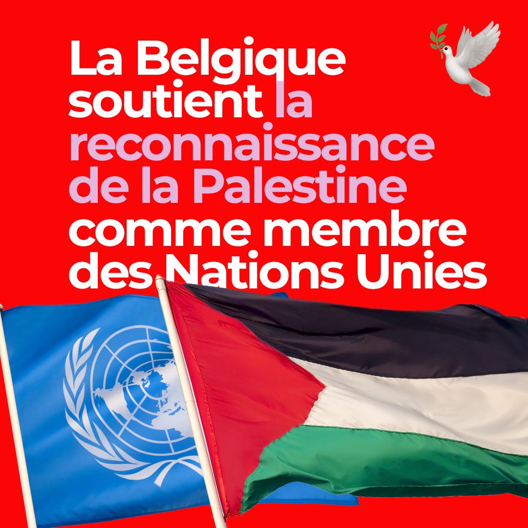 Grâce à la pression du PS, le gouvernement belge soutiendra l’adhésion de la Palestine comme membre à part entière des Nations Unies. Prochaine étape : la reconnaissance de la Palestine en tant qu’Etat, bloquée encore et toujours par le MR ! @hadjalahbib serez-vous enfin au…