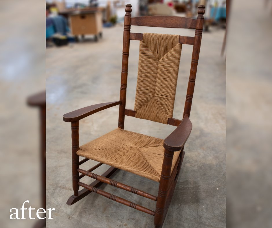 Did you know there are surviving rush seats from as early as the 14th century in Europe? Rush seating has only grown in popularity and it's easy to see why, they are beautiful pieces!

#mumfordrestoration #furniturerestoration #chairrushing #chairweaving #familybusiness