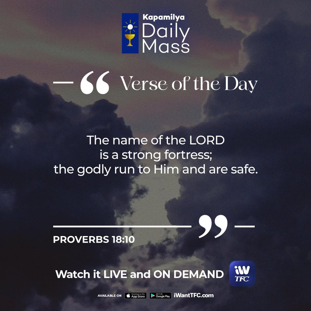We are safe with God. 🙏 Stream the Kapamilya Daily Mass LIVE at 5:30 AM and ON DEMAND anytime on iWantTFC! bit.ly/iWantTFC_KDM