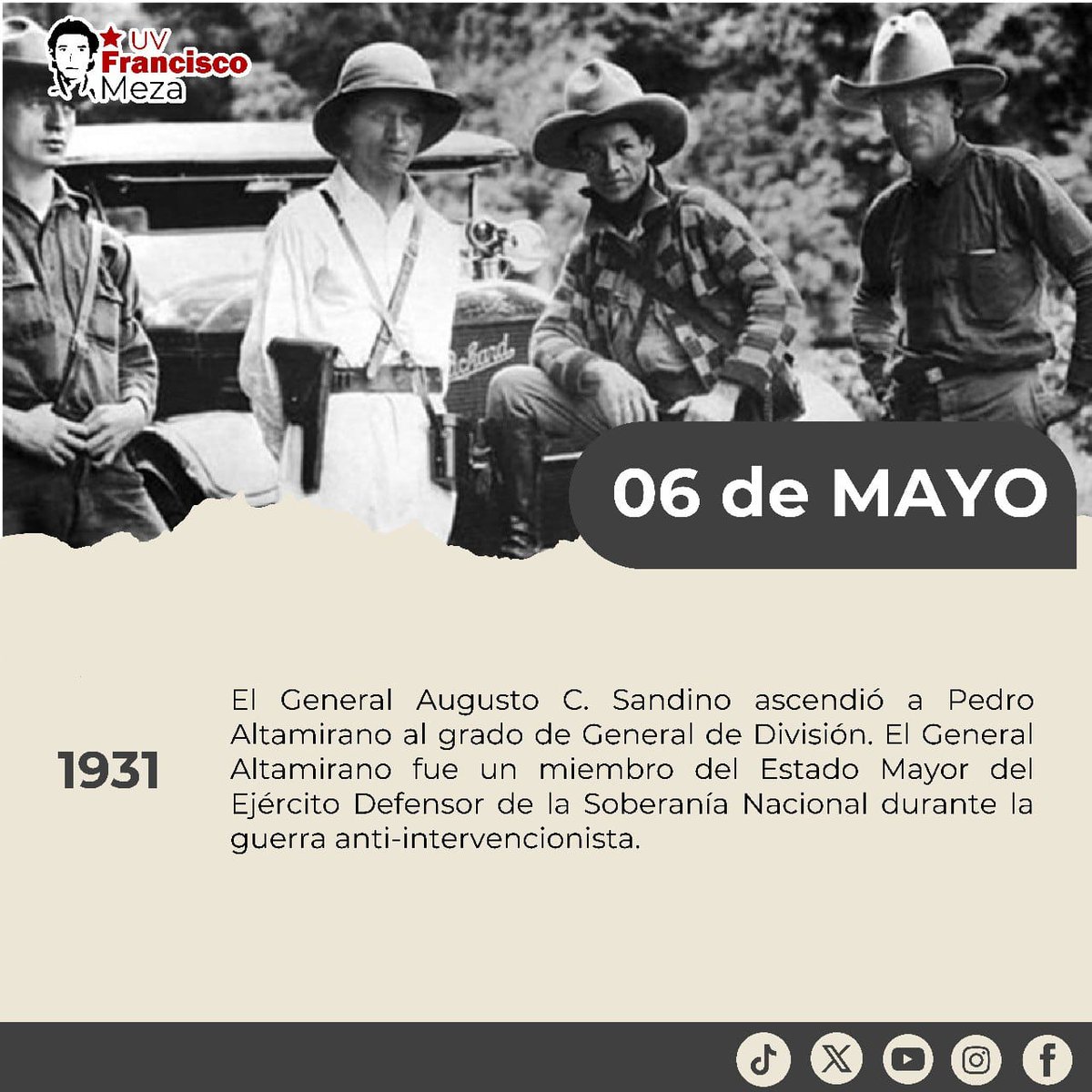 #Nicaragua Efemérides de la Revolución Popular Sandinista. #4519LaPatriaLaRevolución #SomosUNAN ✌️🇳🇮