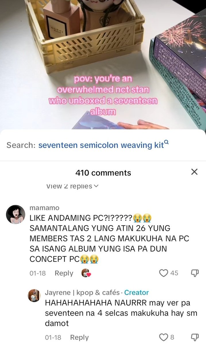 DBA DAMI MEMBERS NG NCT TAPOS ISANG PIRASONG PC😭😭😭😭😭 ang mamahal pa😢