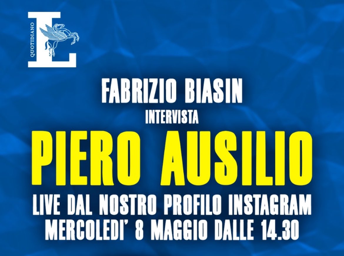 Mercoledì alle 14.30 chiacchierata live su Instagram con il ds dell’#Inter Piero #Ausilio.

Pensavo a domande molto originali tipo “ma il rinnovo di Lautaro?”.

Se ne avete di più originali, ditemi pure.