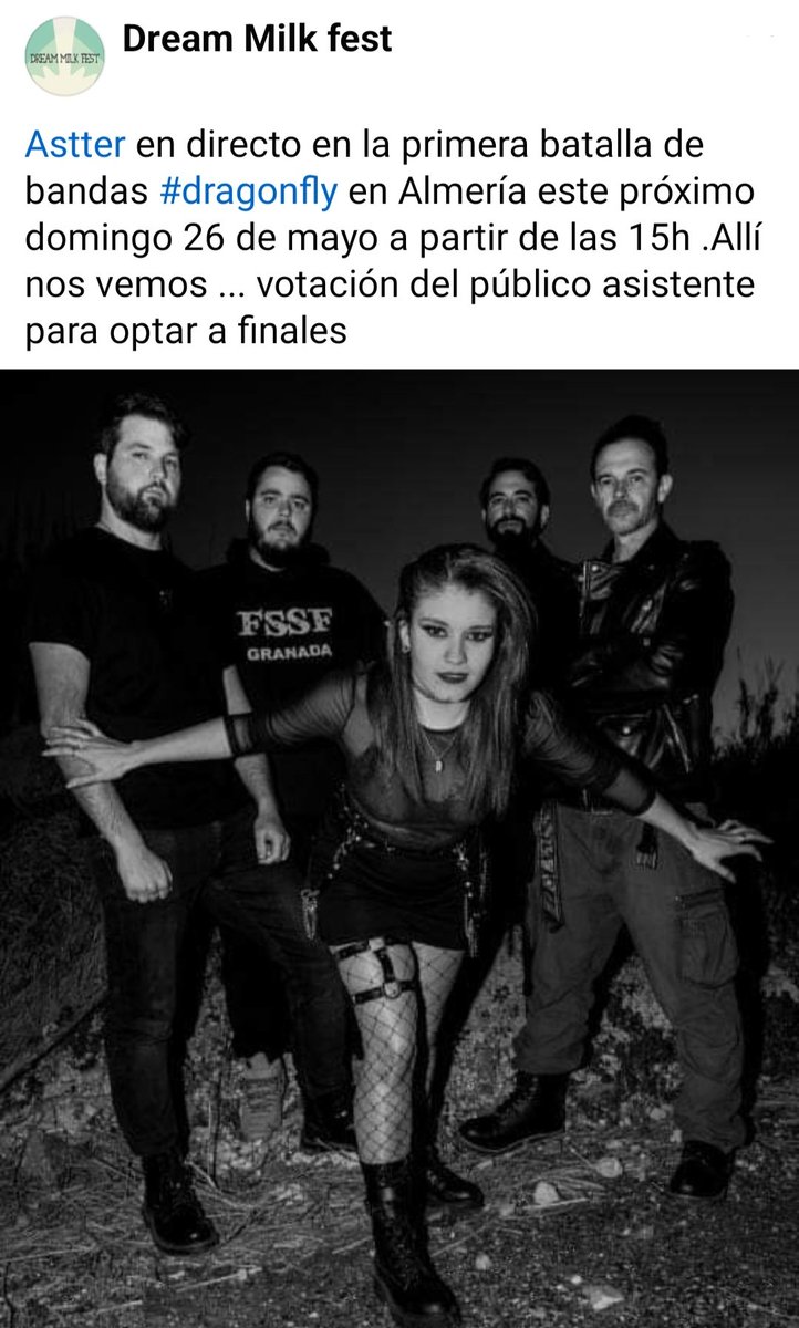 azeswar77's tweet image. ¿Mes movido? Sin miedo! Empezamos el mes anunciando las fechas del 18 en Montefrio (Concurso Rockenfrio) 24 en Motril (Calderón Rock) y 26 en Almería (Dream Milka Fest).

A darlo todo 🤘