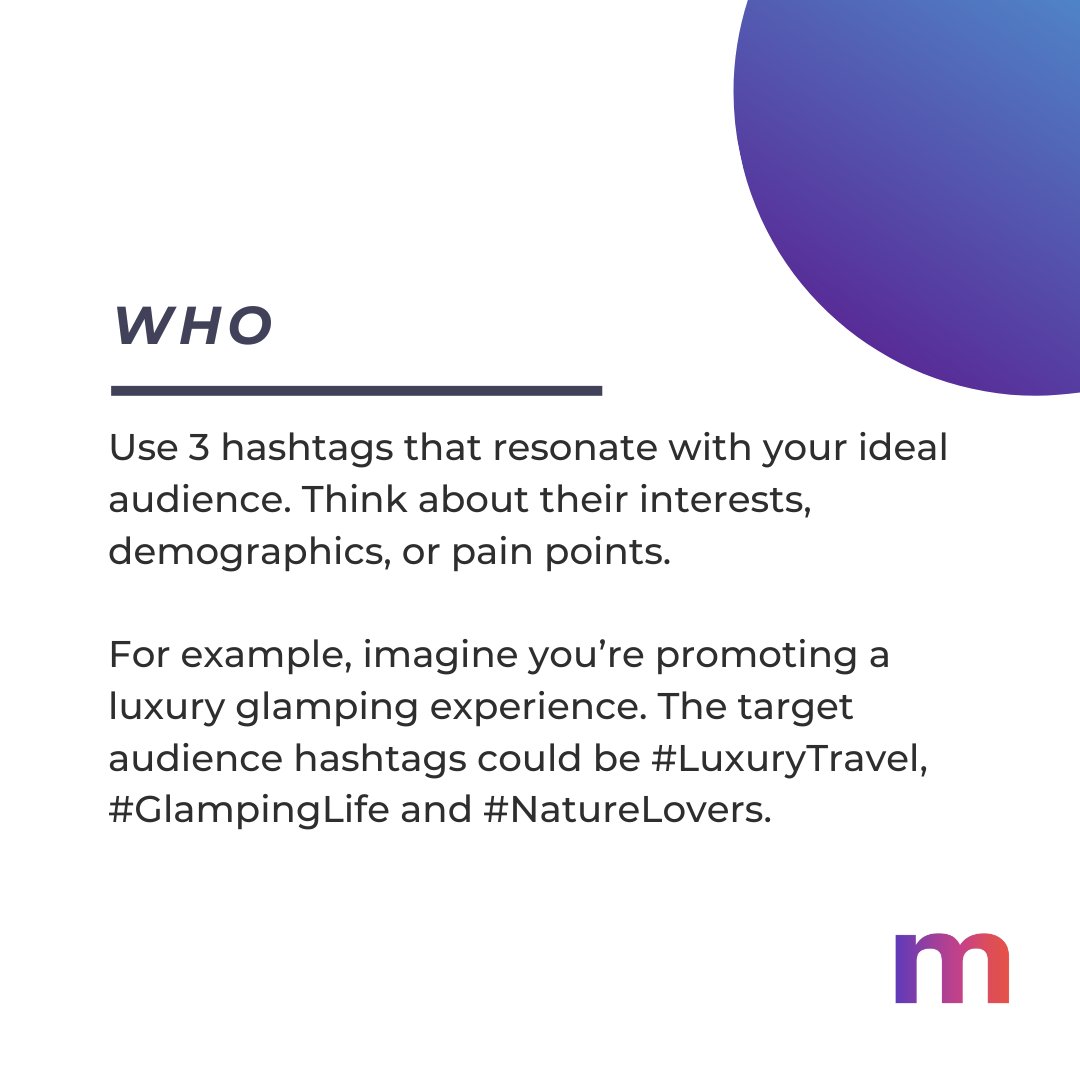 MagnifyDigital's tweet image. 👉 Swipe through to learn about the 3x3 hashtag strategy that will boost your engagement.

#SocialMediaTips #HashtagStrategy #GrowYourAudience #EngagementBooster #ContentMarketing #MarketingTips #SmallBusiness #MarketingMadeEasy #GetCreative