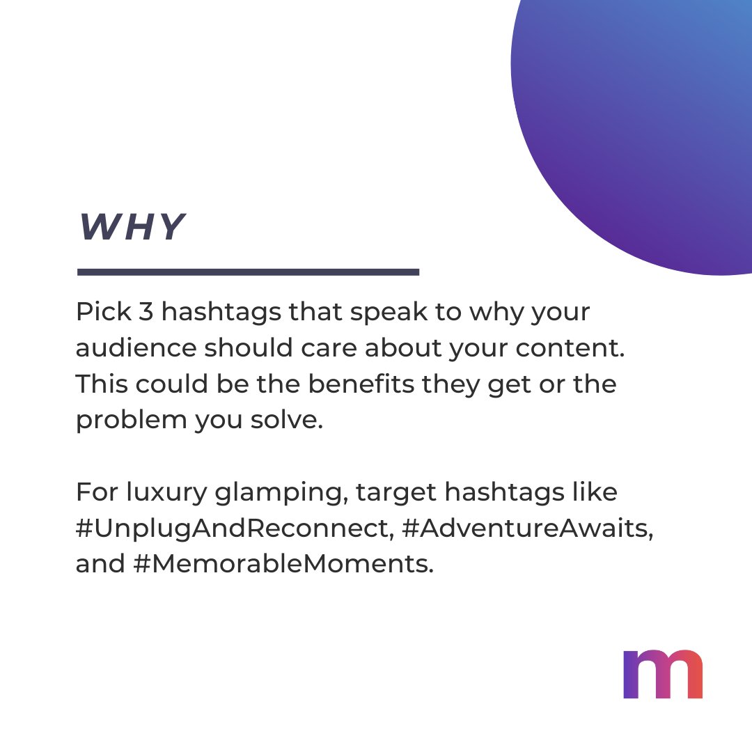 MagnifyDigital's tweet image. 👉 Swipe through to learn about the 3x3 hashtag strategy that will boost your engagement.

#SocialMediaTips #HashtagStrategy #GrowYourAudience #EngagementBooster #ContentMarketing #MarketingTips #SmallBusiness #MarketingMadeEasy #GetCreative