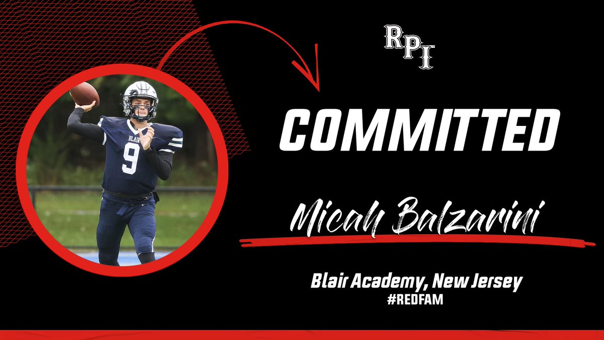 ⬇️ Welcome to the #REDFAM Class of '28! ⬇️ 🖊️: Micah Balzarini 🏈: QB 📚: Business 🔗: hudl.com/video/3/128989…