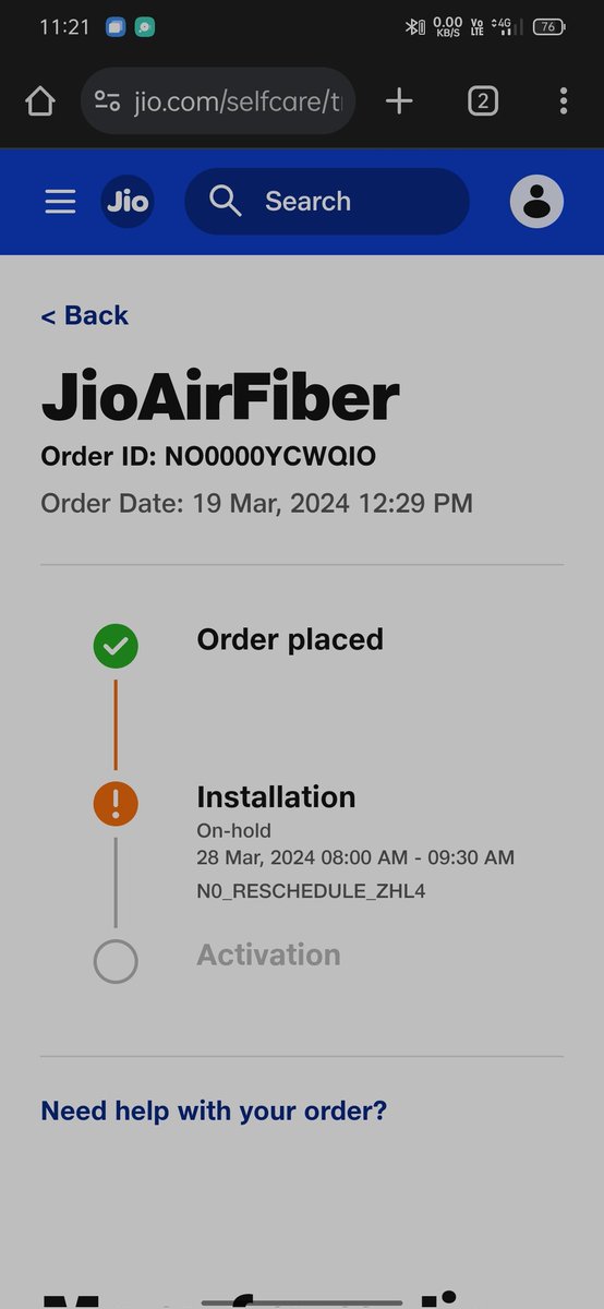 Jio customer service: No support for installation,No support on faster cancellation and no support on refund also...! 

Where is my money? @JioCare @reliancejio @AkashMAmbani @TRAI #jioAirfiber #JioCinema #jiotrue5g