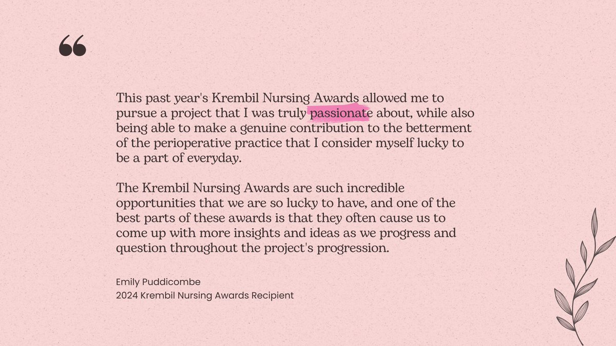 Join us in celebrating 20 years of outstanding dedication, quality-improvement and research led by Krembil Nursing Award recipients! Stay tuned for more... #NationalNursesWeek