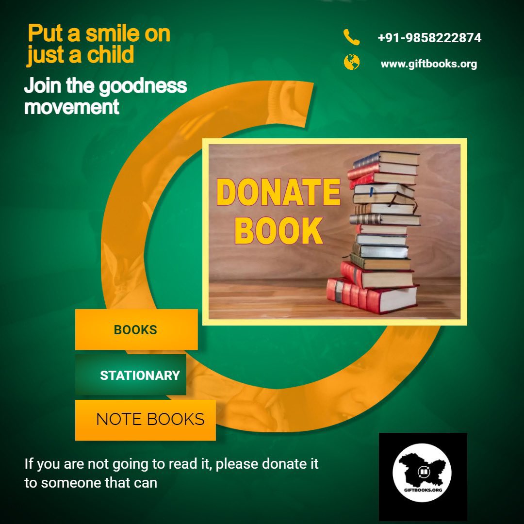 Donate your no use books to us.