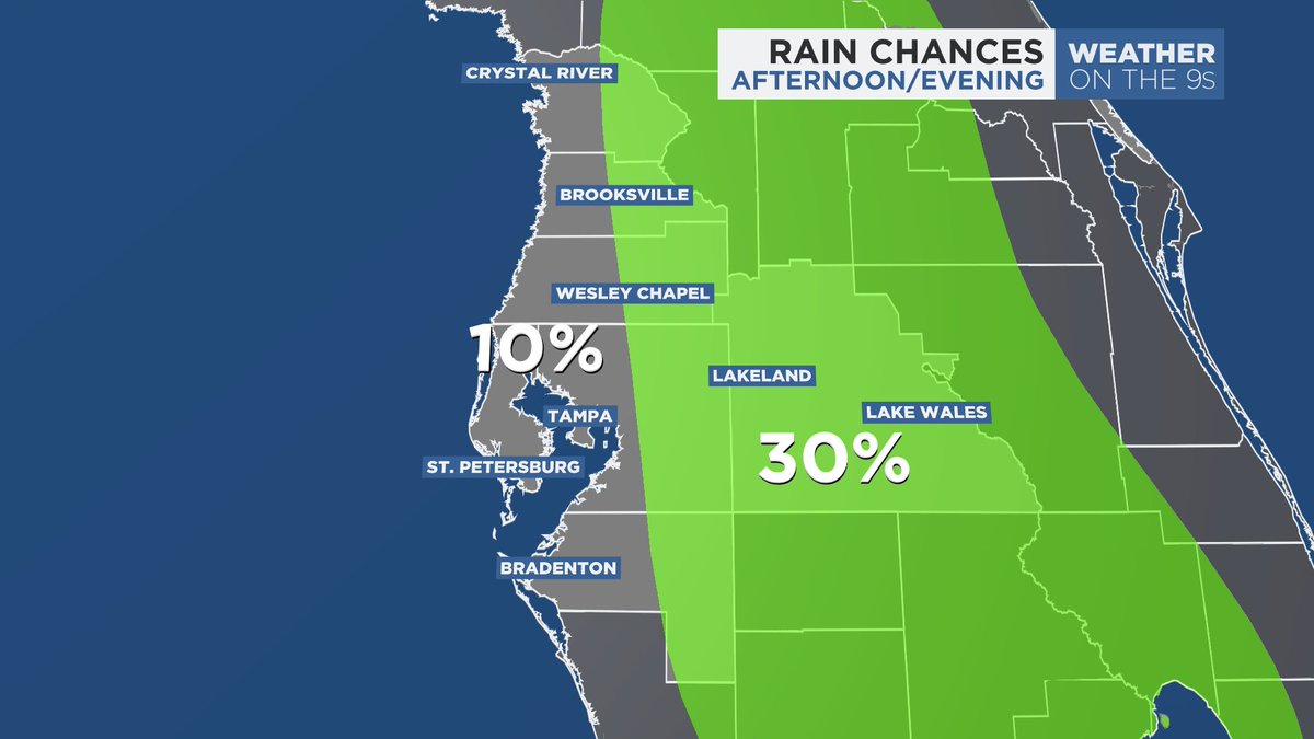 Once again, chances for afternoon/evening pop-up storms are isolated and primarily focused inland for today.