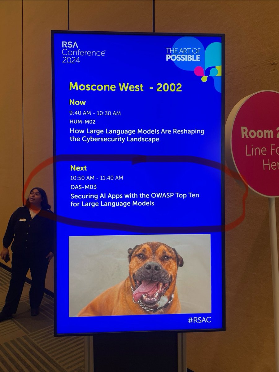 virtualsteve's tweet image. Up next at #rsac #llmsecurity #llm #appsec