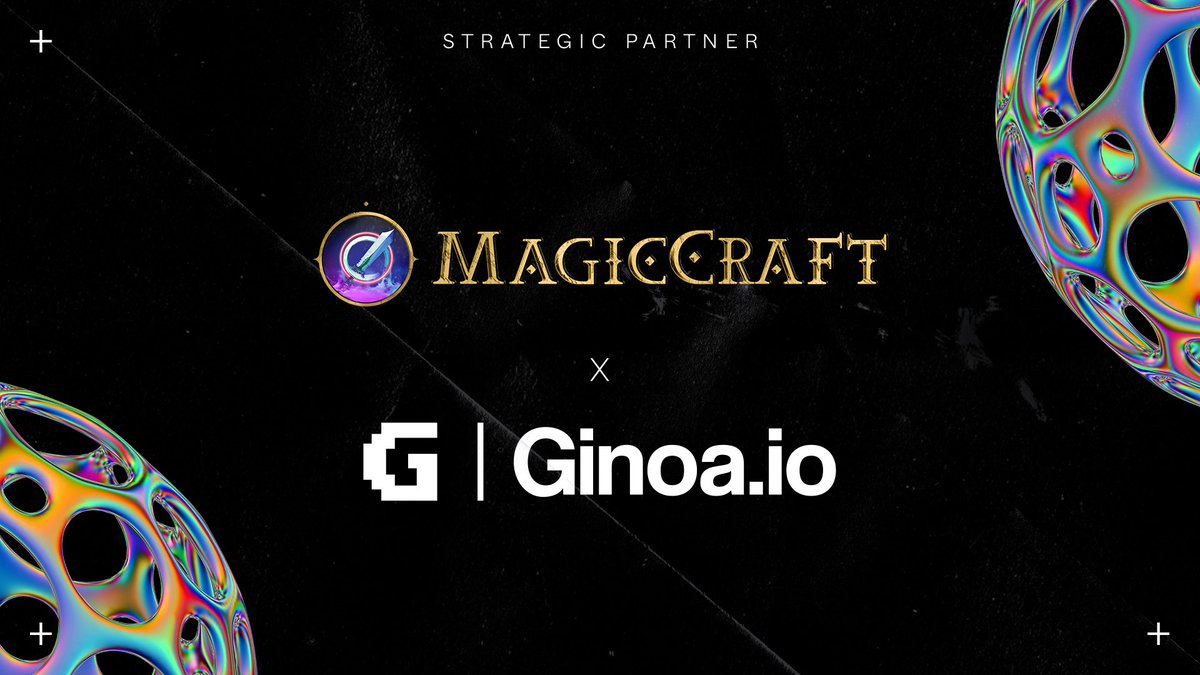We are pleased to announce the newest partnership in the GINOA ecosystem, @MagicCraftGame GINOA and @MagicCraftGame have partnered to power NFT & GameFi 🕹️✊🏼 We will achieve even greater success together in the coming days. #NFT #GameFi