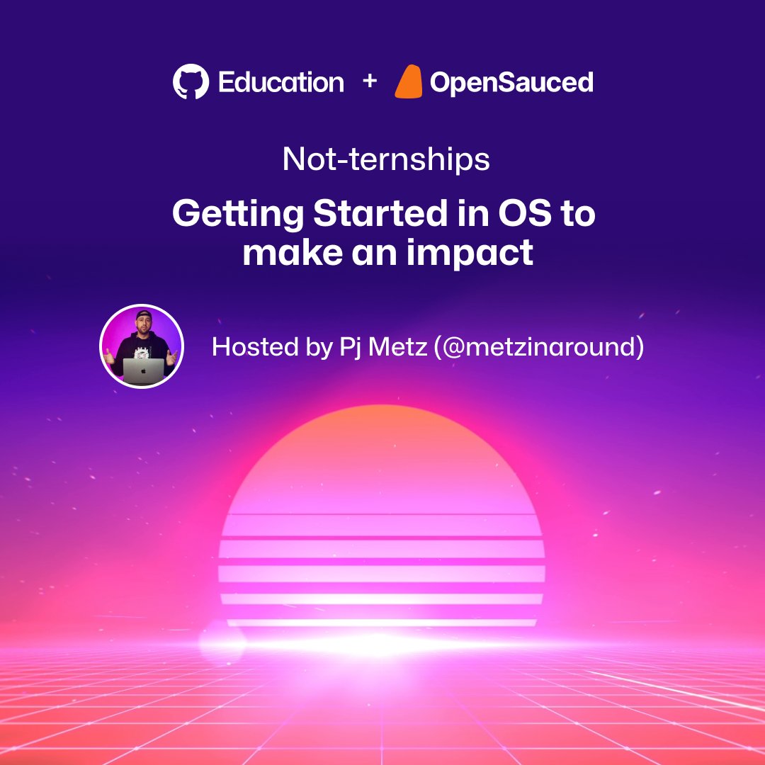 📺 NOW LIVE: Looking for opportunities to contribute to open source projects or build your own? Join @BekahHW and @MetzinAround on the @GitHubEducation Twitch channel to learn best practices from the @opensauced team🍕 twitch.tv/githubeducation