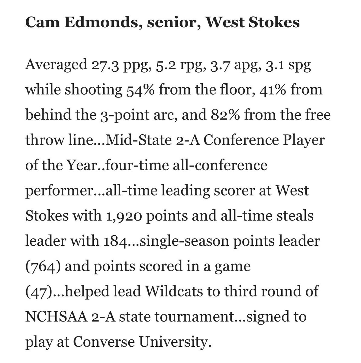West Stokes Men’s Basketball tweet media