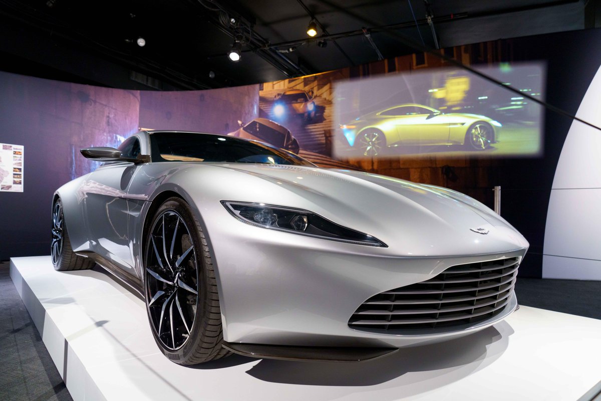 Tailored for espionage. @AstonMartin developed this concept car, the DB10, for its role in Spectre. In a chase through Rome, Bond employs its twin-exhaust flamethrowers, followed by a dramatic escape using the ejector seat and parachute. 🔗msichicago.org/007 @007