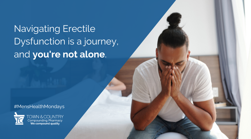Navigating #ErectileDysfunction is a journey, and you're not alone. Learn about your options: bit.ly/45U27dL 

#Hormones #SexualHealth #MensHealth #BHRT #CompoundingPharmacy #RamseyNJ #BergenCounty #BergenCountyNJ #BergenCountyBusiness #TCCompound #WeCompoundQuality