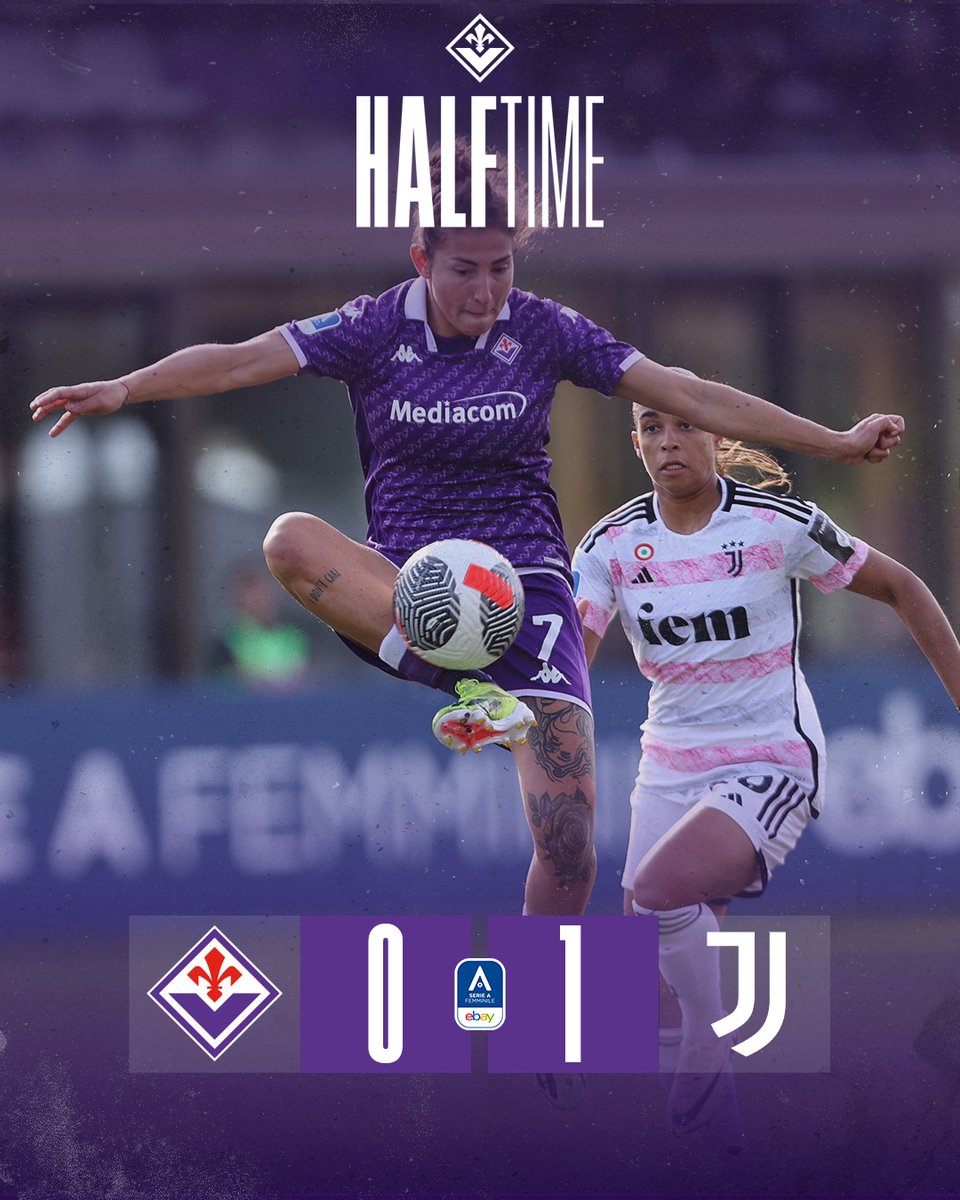 ⏸⏱️ | 𝗛𝗔𝗟𝗙𝗧𝗜𝗠𝗘 Fiorentina 🆚 Juventus 0-1 #ForzaViola 💜 #FiorentinaJuve