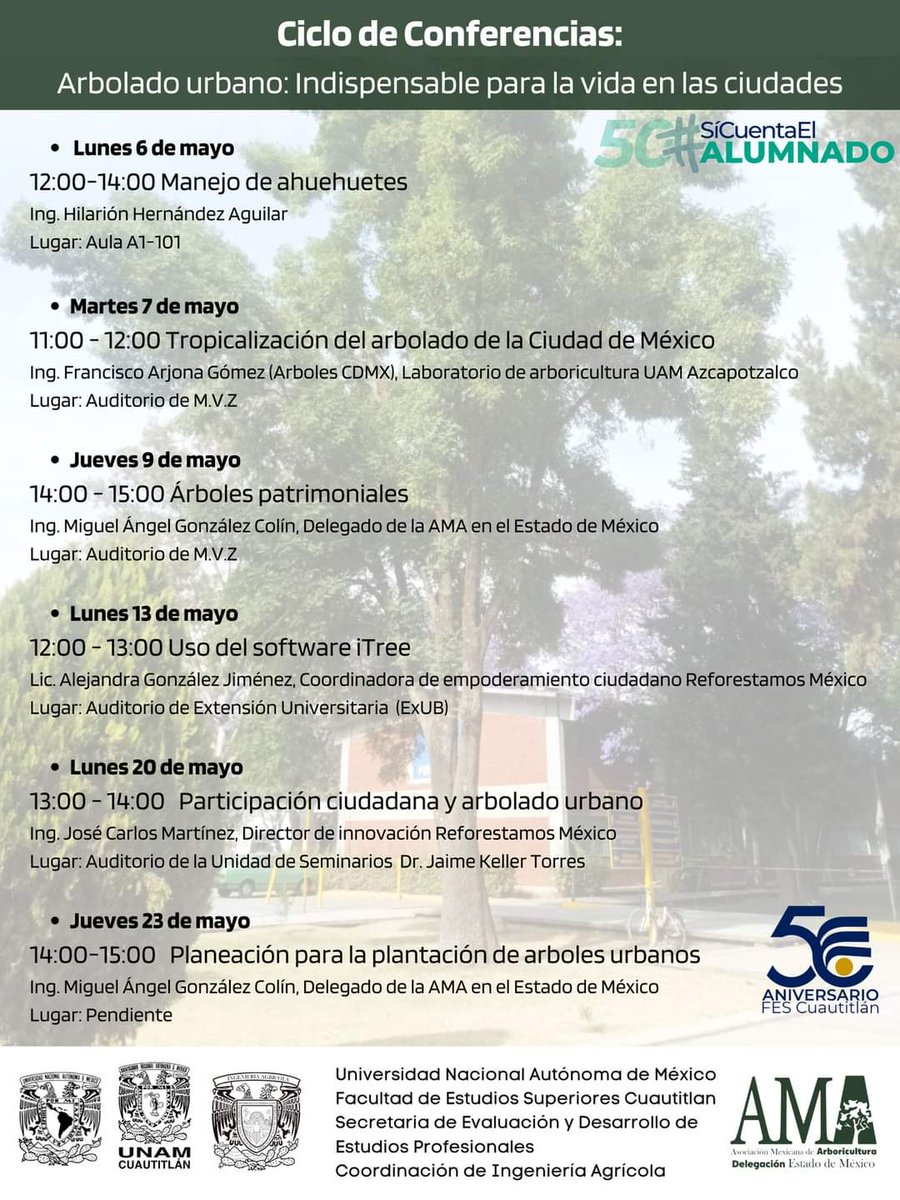 Mañana @arbolescdmx estara hablando de como cada vez es más común ver árboles de climas cálidos prosperar en la ciudad maps.app.goo.gl/ahVr2icbC8MPah…