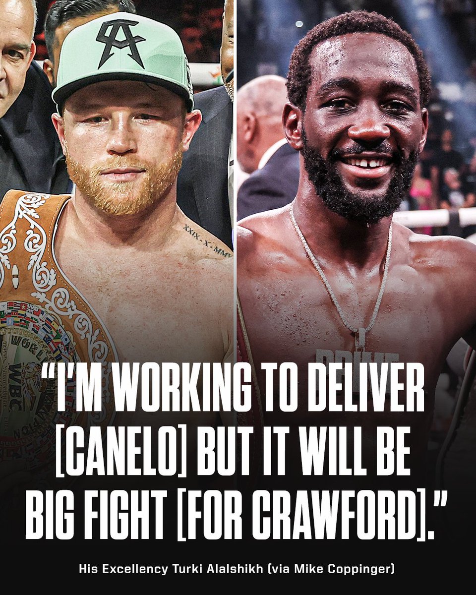 His Excellency is looking to make Canelo vs. Crawford happen in the US either December 2024 or January 2025 👀