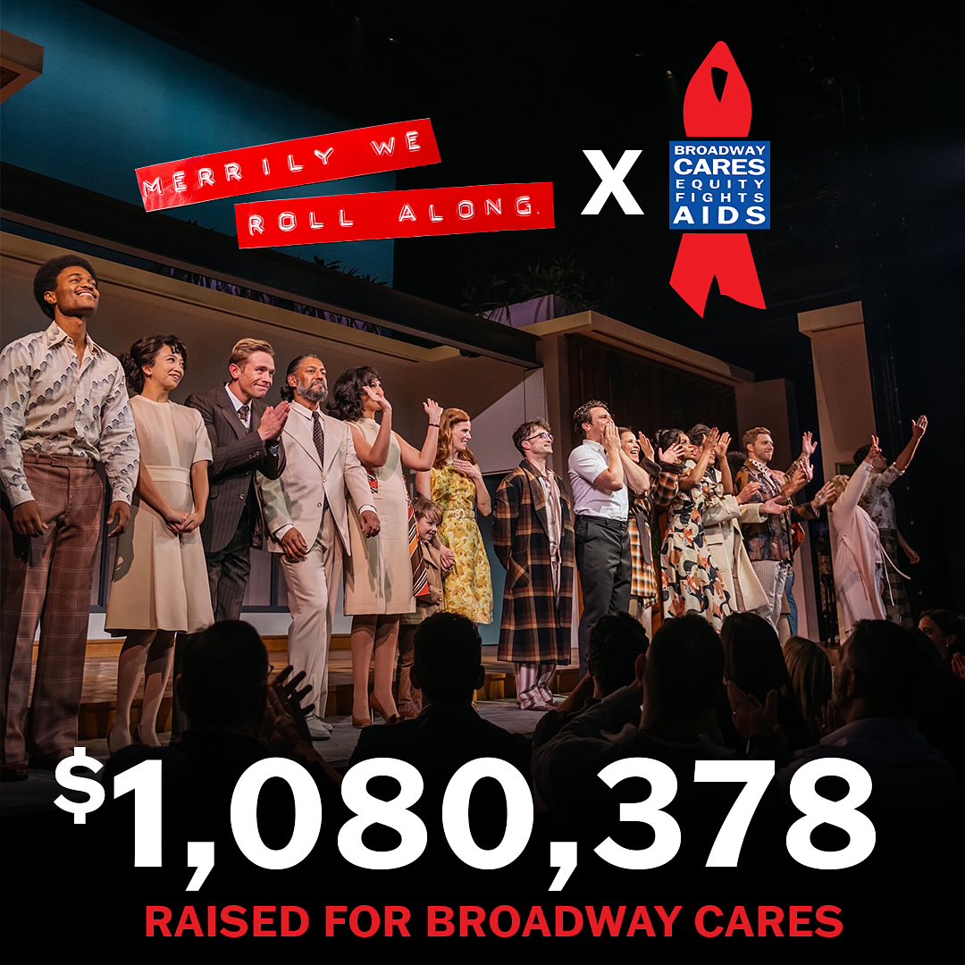 #MerrilyOnBway is proud to have raised $1,080,378 for @BCEFA over the course of its Broadway run. Thank you to all of our old friends who have donated to this incredible organization ❤️