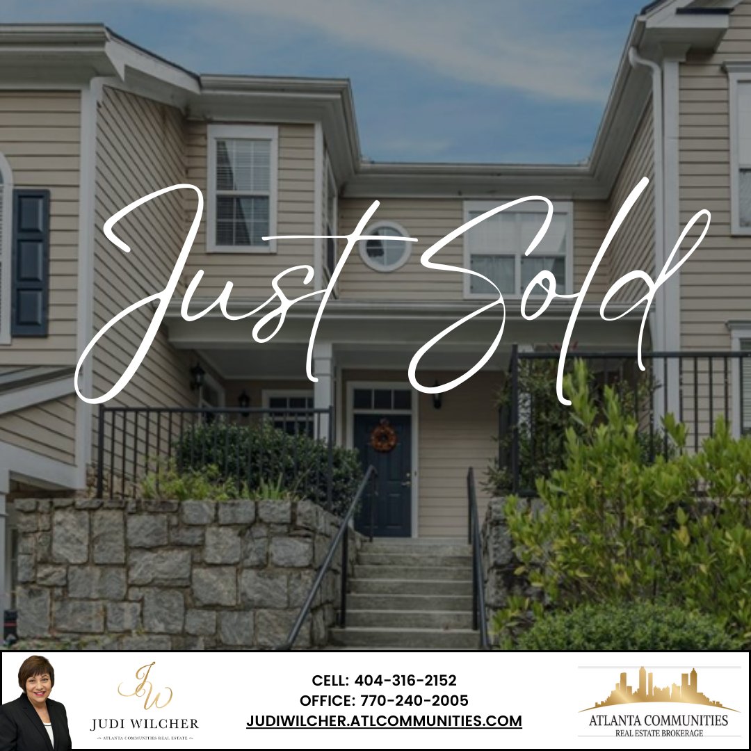 SOLD! 🥳
2400 Cumberland Pkwy., Unit 712

Congratulations to Carl, on the sale of his home!

Cell: 404-316-2152
Office: 770-240-2005
judiwilcher.atlcommunities.com

#CobbCounty #Acworth #Austell #Kennesaw #Marietta #PowderSprings #Smyrna #CherokeeCounty #BallGround #Canton #HollySprings