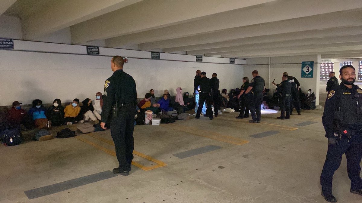 Cops arrested 37 @UCLA students for “violating curfew” at 6am. Welcome to our militarized University of California.