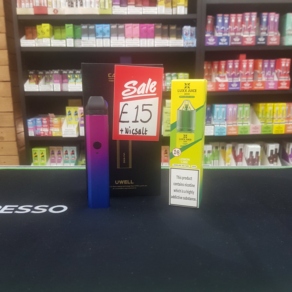 Great little starter device 
Uwell caliburn portable system 
With 1x salt 
Just £15