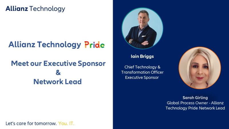 allianztec's tweet photo. Launching Allianz Technology Pride, our global employee network!!
 
Introducing our global Allianz Technology Pride executive sponsor Iain Briggs and network lead @Sarah Girling. https://t.co/p3qZUMt91S