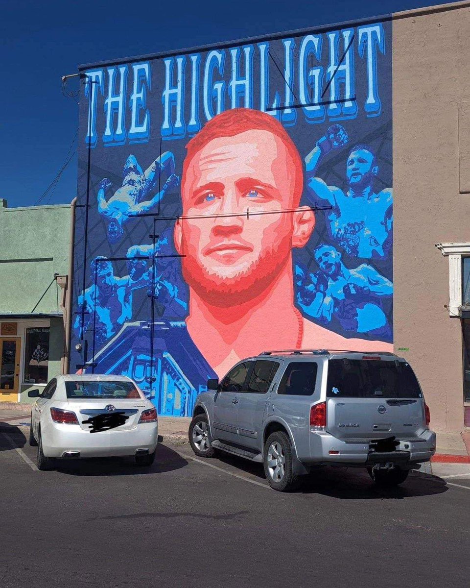 Amazing Mural of @Justin_Gaethje in Safford Arizona. #UFC